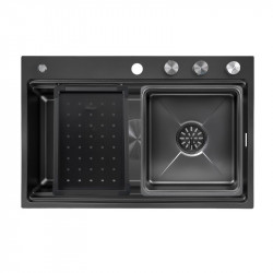 Chậu rửa bát 1 hố Kluger KWF8161FB-S76W Plus