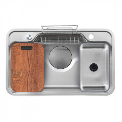 Chậu rửa bát 1 hố Kluger KF7848FS-S78 Plus