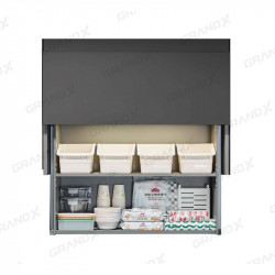 Giá gia vị nâng hạ điện thông minh Grandx Titanium XL.90ET