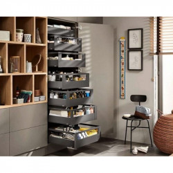 Tủ đồ khô Blum Space Tower Merivobox IR2 2184525 xám đậm