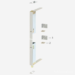 Thanh cài khóa âm cho cửa trượt Hafele 911.62.035