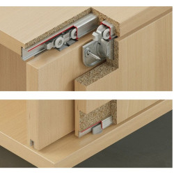 Phụ kiện cửa trượt F-line21 40C 1 cánh Hafele 402.33.025