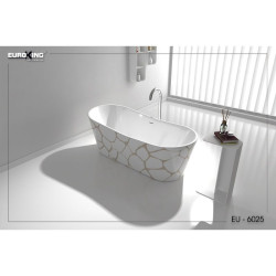 Bồn tắm Cindy EuroKing không massage EU-6025 HOA