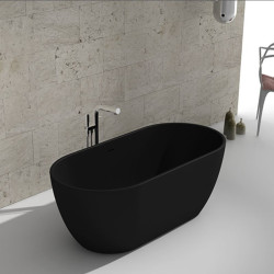 Bồn tắm Diva EuroKing không massage EU-6024-1650 Nhám/Đen