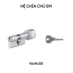 Ruột khoá 1 đầu chìa 1 đầu vặn chìa chủ EM Hafele 916.96.333