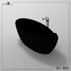 Bồn tắm EuroKing Paula không massage EU-6058 Nhám/Đen