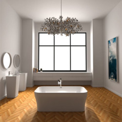 Bồn tắm Vanessa EuroKing không massage EU-6028 Nhám/Đen