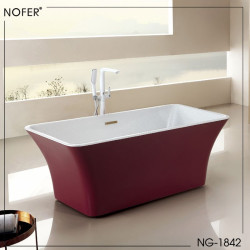 Bồn tắm EuroKing không massage NG-1842-1700 (With color black/red)