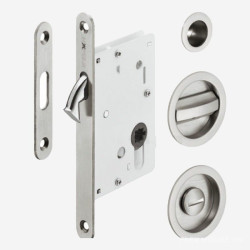 Bộ thân khóa tay nắm âm cho cửa trượt Hafele 911.27.500