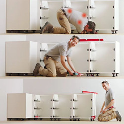 Thanh điều chỉnh chiều cao chân tủ AXILO Hafele 637.76.360