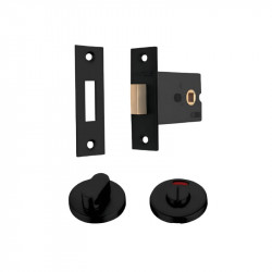 Thân khóa và chốt vệ sinh Hafele 902.54.291 màu đen mờ