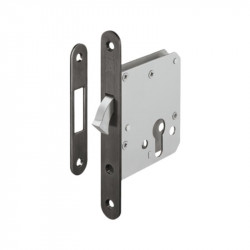 Thân khóa cửa trượt Hafele 911.26.368 BS55 màu xám đen