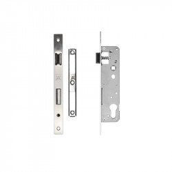 Thân khóa cửa trượt Hafele 911.27.267 CC92 BS40 inox mờ