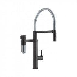 Vòi rửa bát Franke Industrial Black/Steel Optics