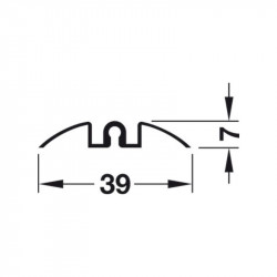Ray trượt đơn Slido R-Aluflex Hafele 403.36.936
