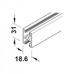 Khung chia giữa Slido R-Aluflex Hafele 403.52.930