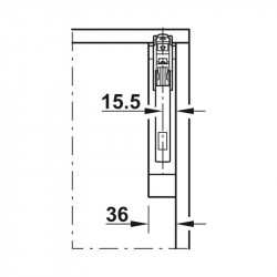 Bộ hộp lực Free Flap 1.7 Model B Hafele 372.91.407