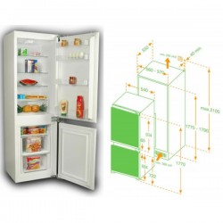 Tủ lạnh âm tủ Hafele 533.13.020