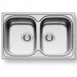 Chậu rửa bát inox Pyramis AMALTIA (79X50) 2B (107132501)