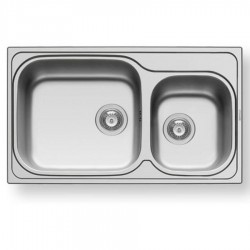 Chậu rửa bát inox PYRAMIS  AMALTIA PLUS (86X50) 2B