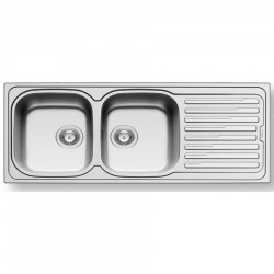 Chậu rửa bát inox PYRAMIS AMALTIA (116X50) 2B 1D (LANH)