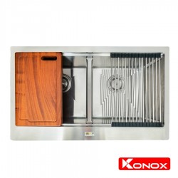 Chậu rửa chén bát Konox Workstation - Apron Series KN8750DA