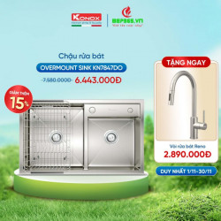 Chậu rửa chén bát Konox Overmount Series KN7847DO