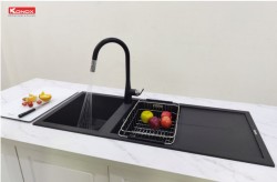 Chậu rửa bát Konox Granite Livello 1160 Black