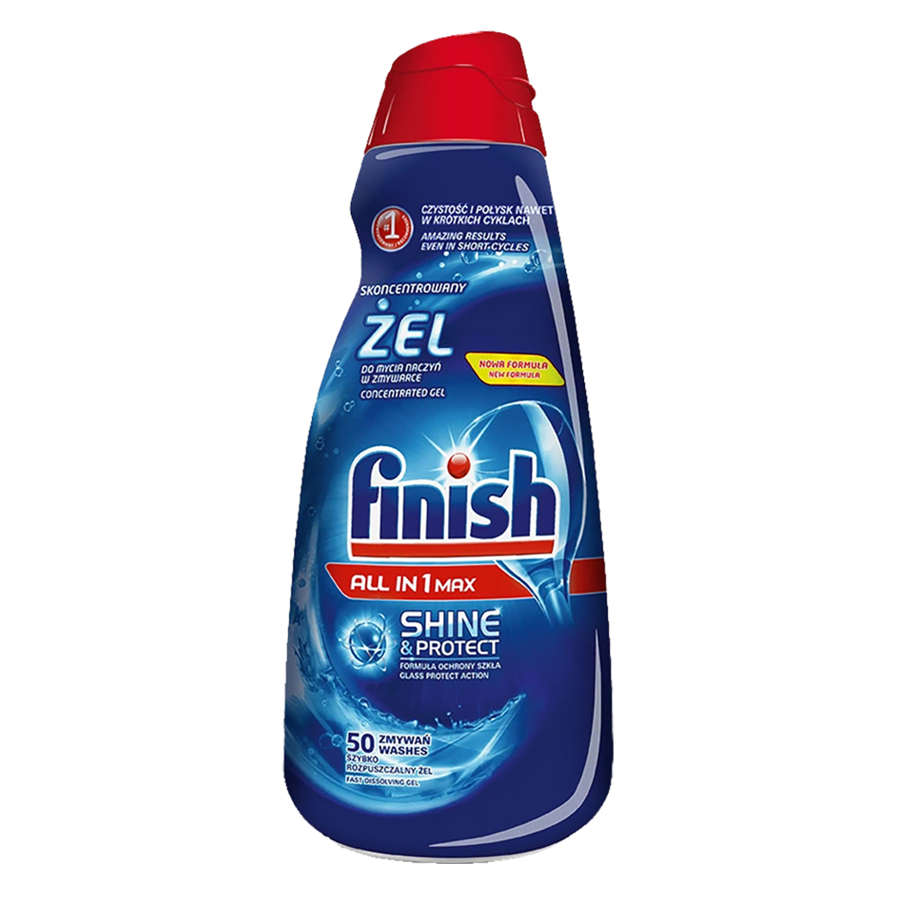 Gel rửa bát Finish Power All in 1 Max chai 650ml
