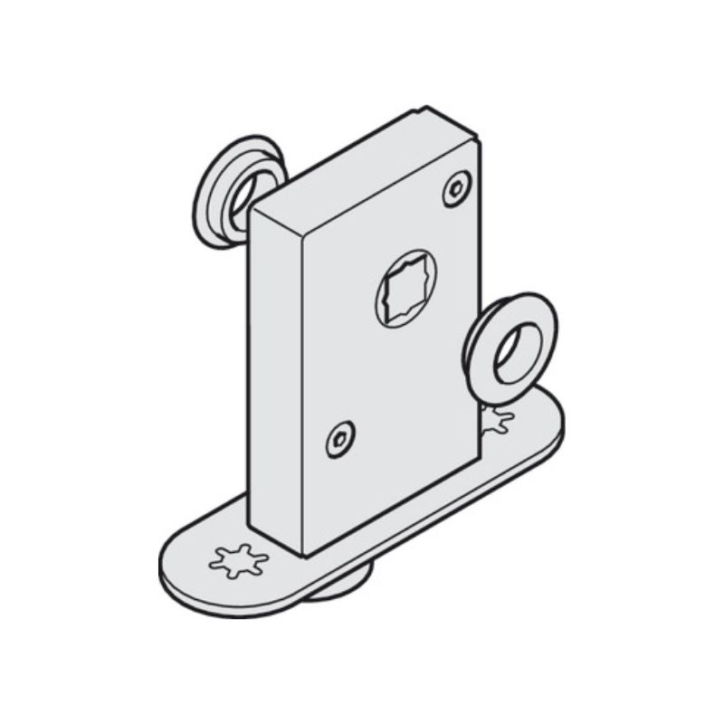 Bộ khóa cửa lùa xếp Slido W-Fold32 Hafele 943.55.071