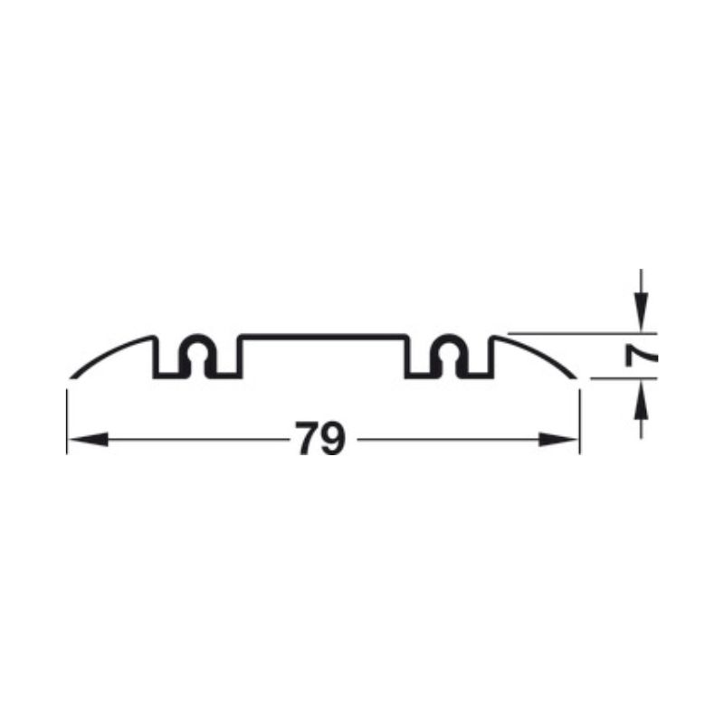 Ray trượt đôi Slido R-Aluflex Hafele 403.36.943