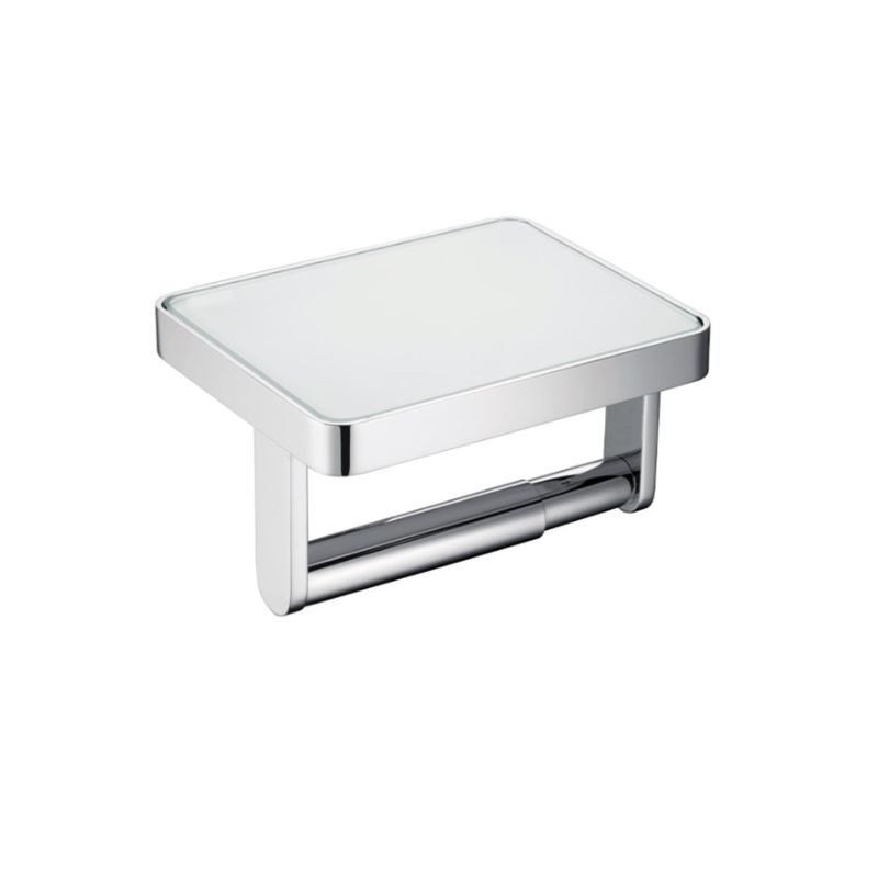 Giá treo giấy vệ sinh mặt kính trắng Hafele 495.80.231