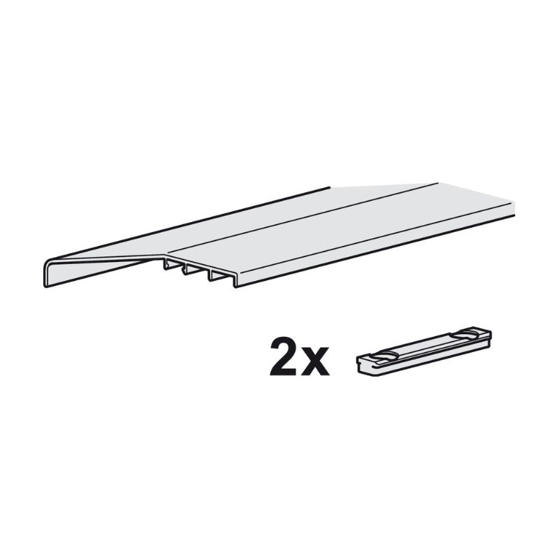 Thanh chắn bụi Slido F-Line44 80A Hafele 407.40.414