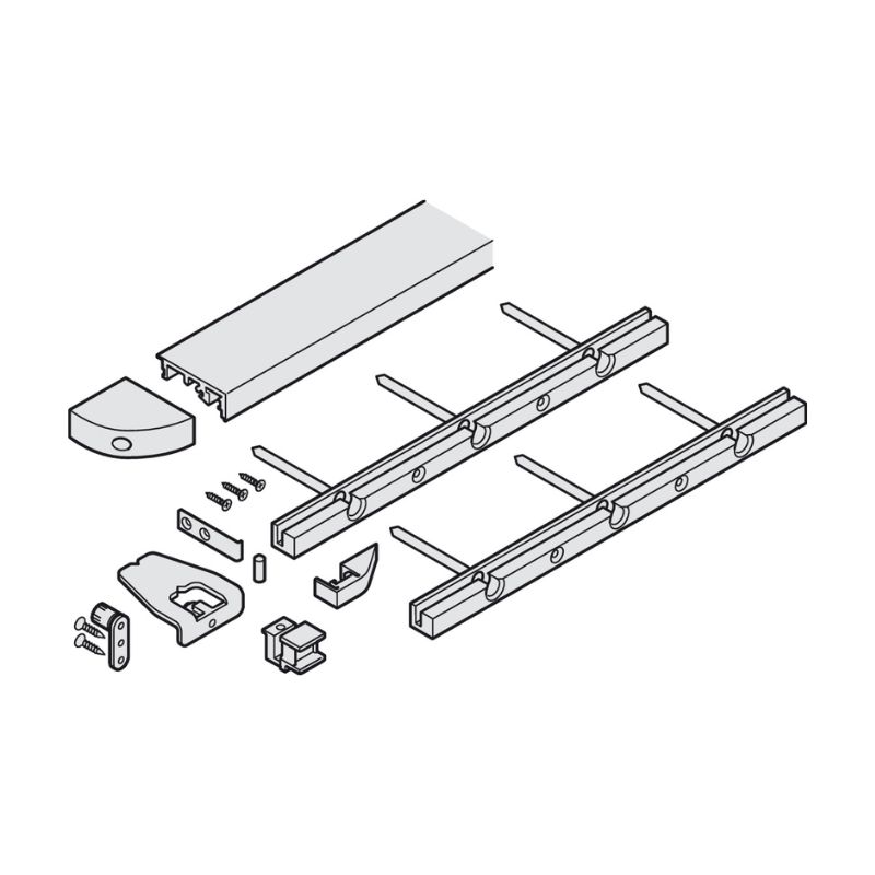 Bộ ray sàn Hawa Folding Concepta III Hafele 408.32.433