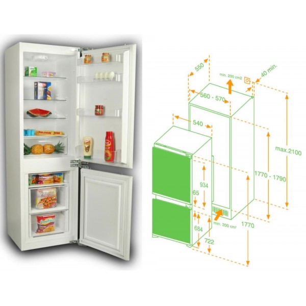 Tủ lạnh âm tủ Malloca MF-241BCD chính hãng